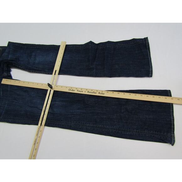 Hudson Signature Bootcut Low Rise Blue Jeans Womens size 30x33 Cotton Button Zip - Picture 8 of 9